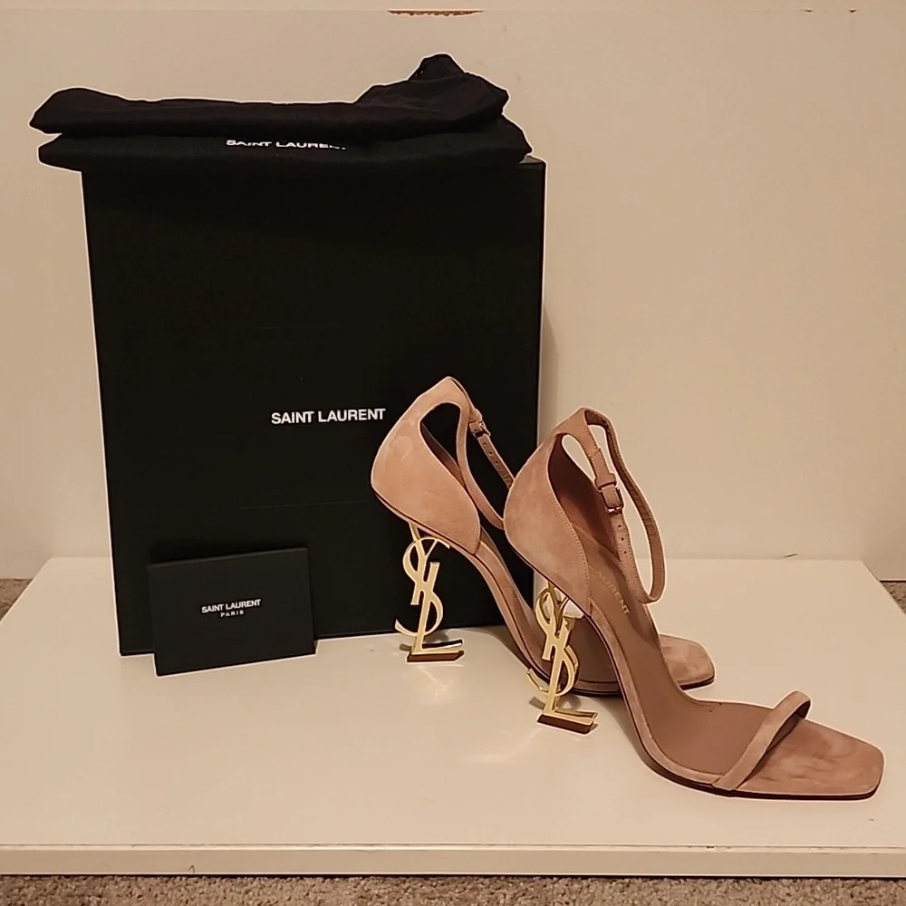 Saint Laurent Opyum Suede 110 YSL heels - Picture 10 of 10